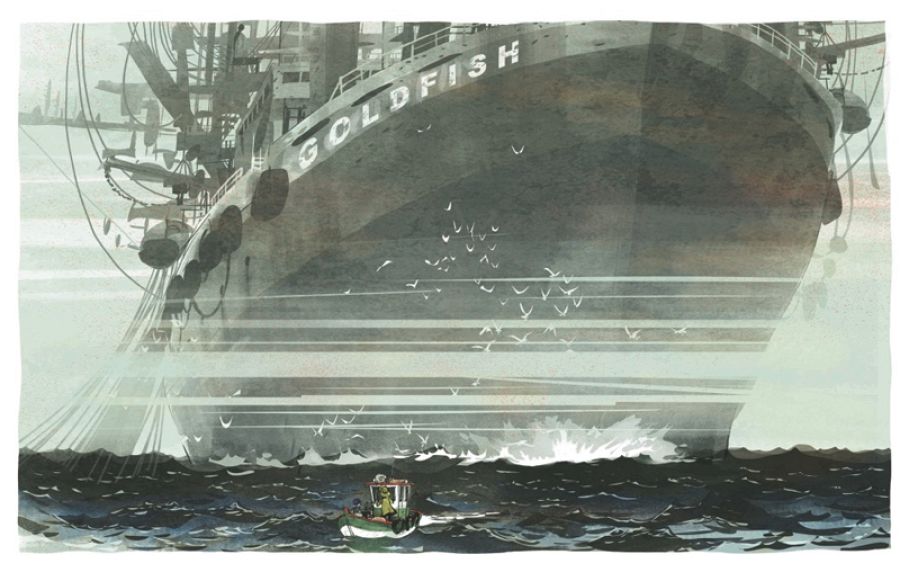 Viñeta de 'Un océano de amor'