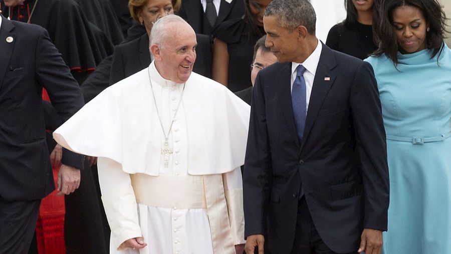 Francisco I con el presidente Obama