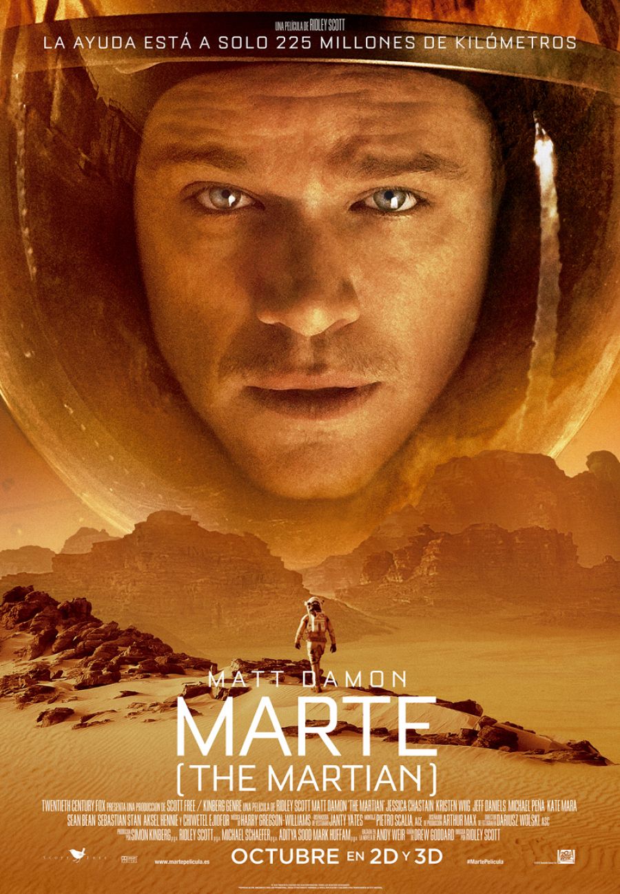 Cartel de la película 'Marte (The Martian)'