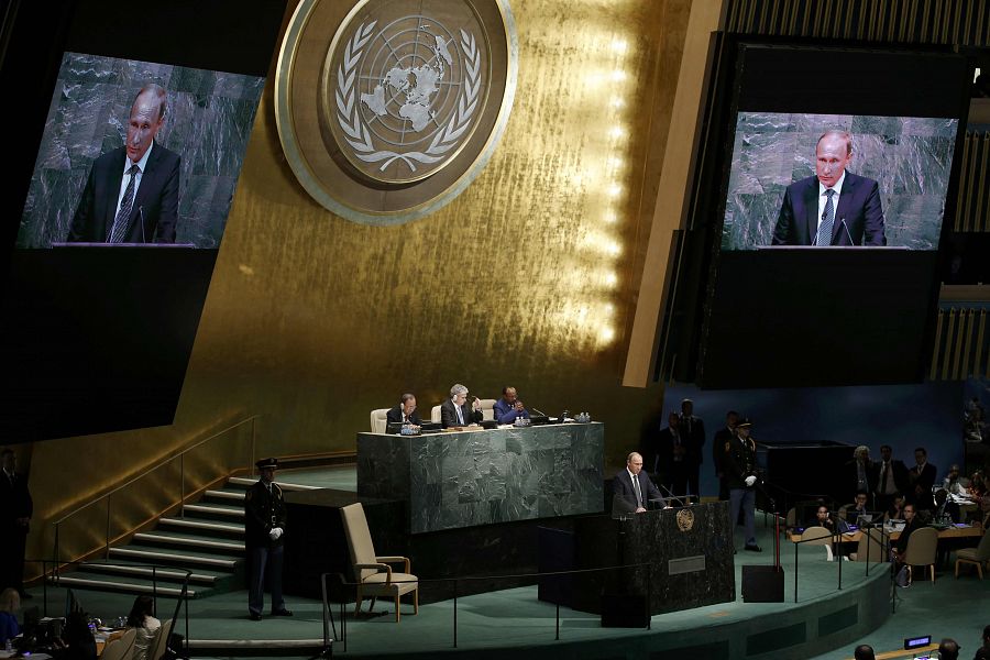 El presidente ruso, Vladímir Putin, ha vuelto a intervenir en la Asamblea General de la ONU diez años después.
