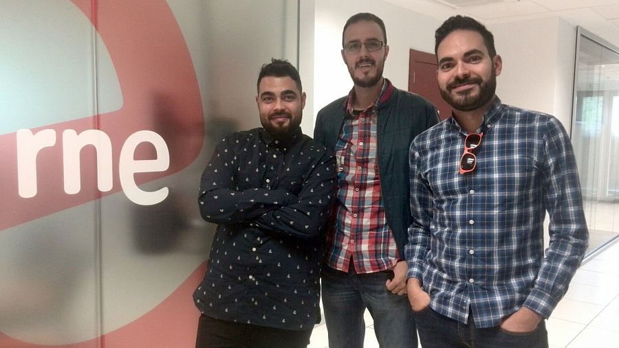 Álvaro Velasco,  Diego Arjona y David Martos