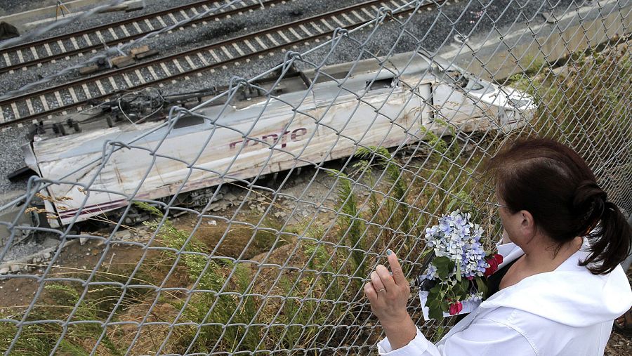 Imagen de archivo del accidente de tren en Santiago