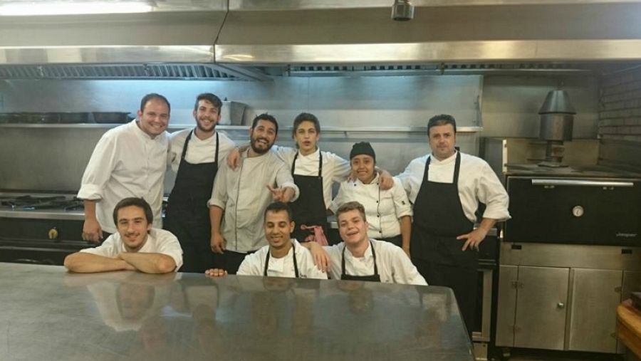 Kevin, en las cocinas de Abellán