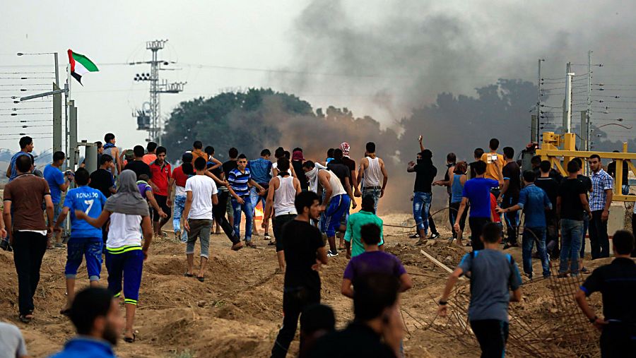 Asalto a la valla fronteriza en el este de Gaza
