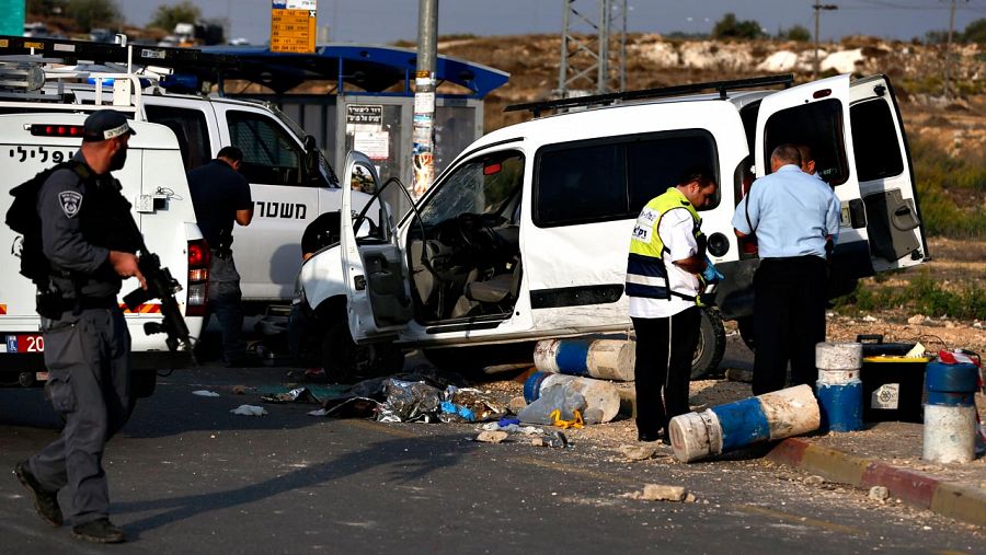 Ataque palestino contra dos soldados israelíes