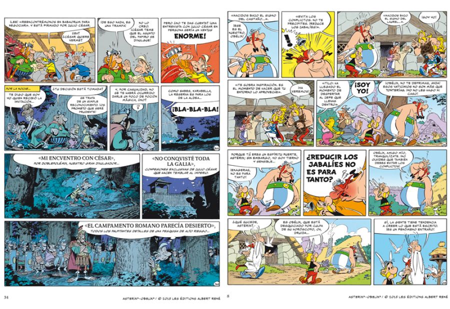 Páginas de 'Astérix: El papiro del César'
