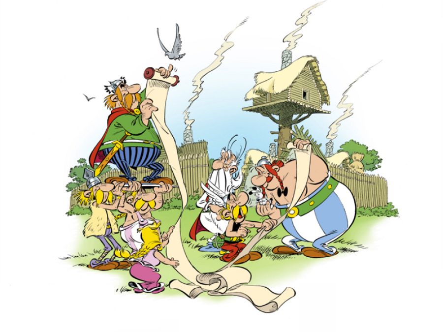 Ilustración de 'Astérix: El papiro del César'