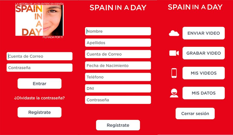 Estas son las pantallas que deberás pasar en la app antes de subir el vídeo