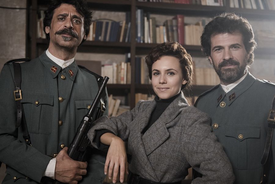 Nacho Fresneda, Aura Garrido y Rodolfo Sancho, protagonistas de 'El Ministerio del Tiempo'