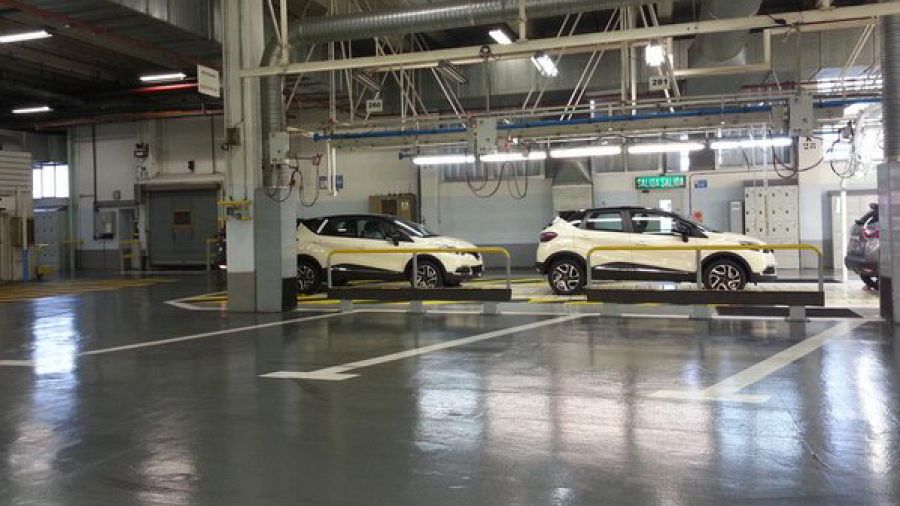 Imagen del interior de la factoría Renault España, en Valladolid
