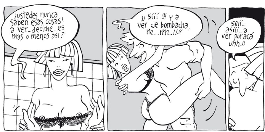 Portada de 'Lo peor de Maitena' y página de la serie 'Langa'