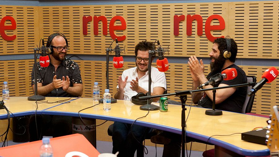 Un momento del programa, en el estudio Música 3