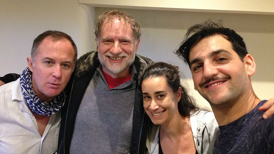 Luis Bermejo, Nancho Novo, Teresa Rivera, Luis Bermejo y Fran Perea