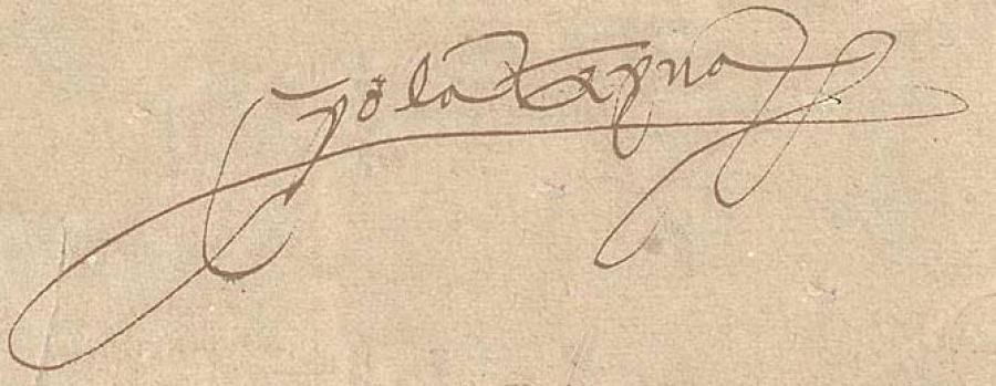 Firma de Isabel de Portugal