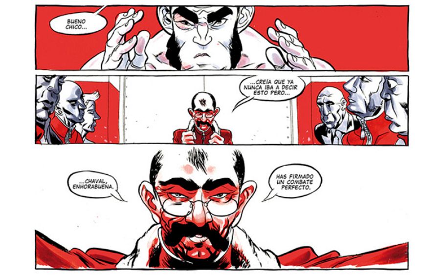 Página de 'El boxeador', de Rubén del Rincón