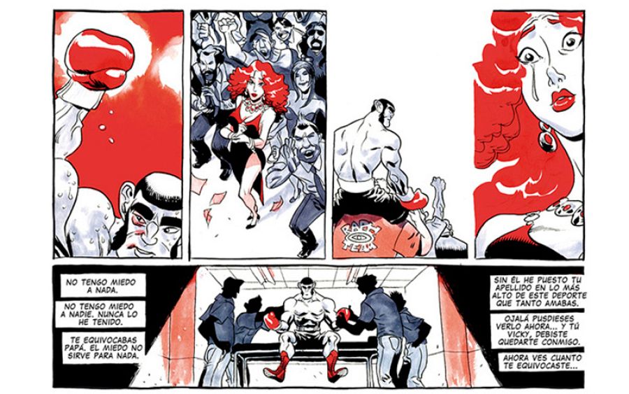 Página de 'El boxeador', de Rubén del Rincón