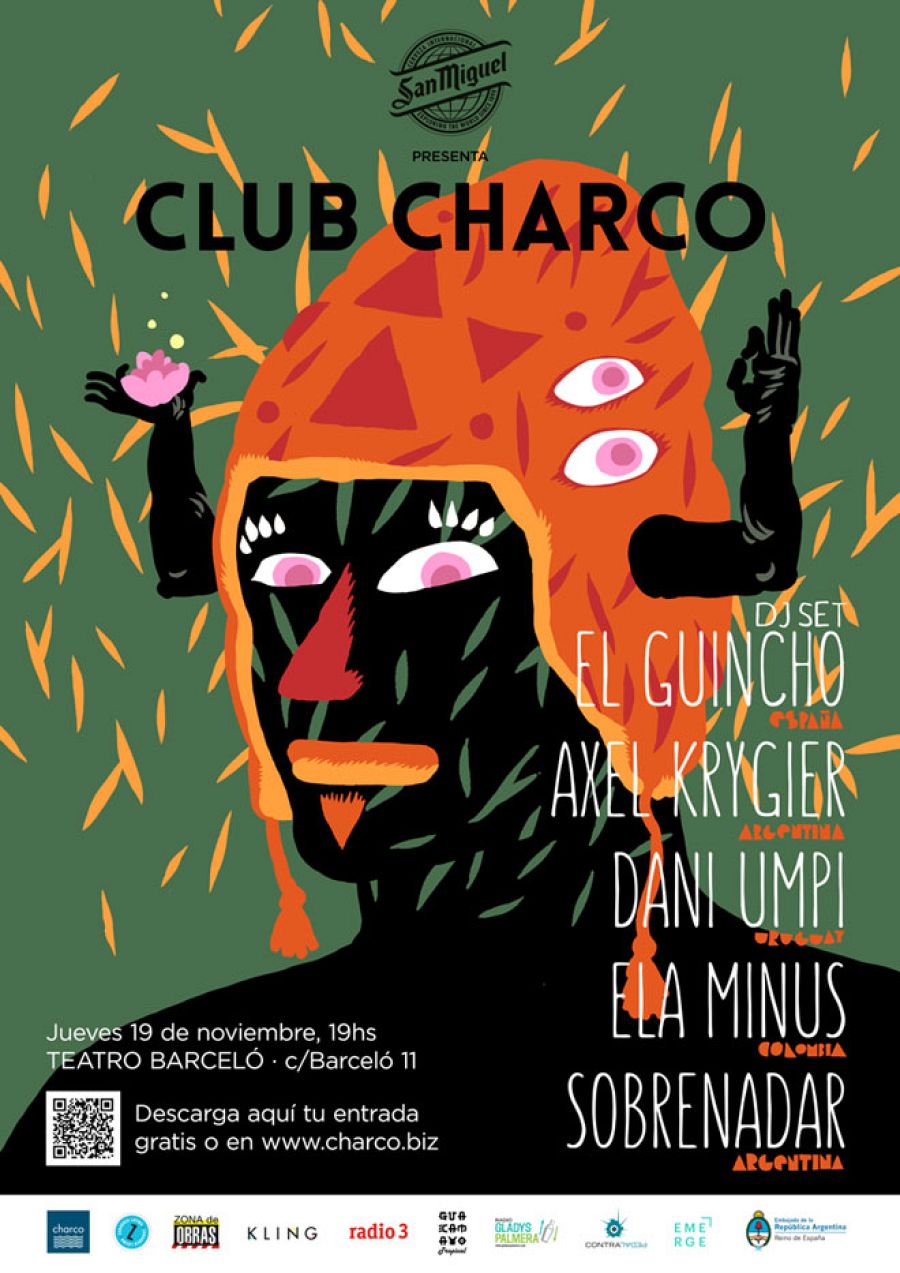 Cartel de la fiesta de inauguración de Club Charco