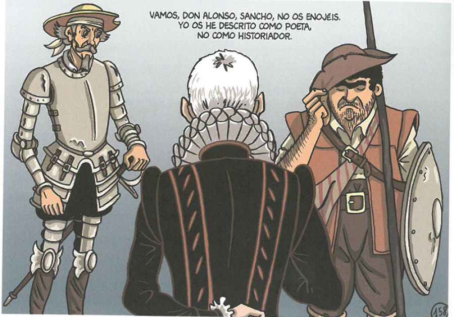 Viñeta de 'Cervantes: La ensoñación del genio'