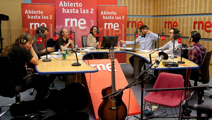 Un momento del programa, en el estudio Música 3