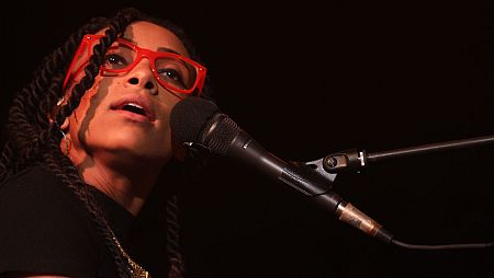 La cantante Esperanza Spalding presenta su proyecto Emily's D+Evolution en Madrid.