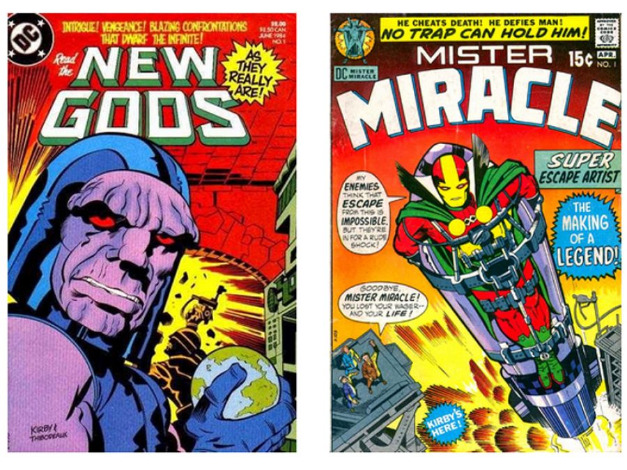Portadas de 'Los Nuevos Dioses' y 'Mister Miracle', de Jack Kirby
