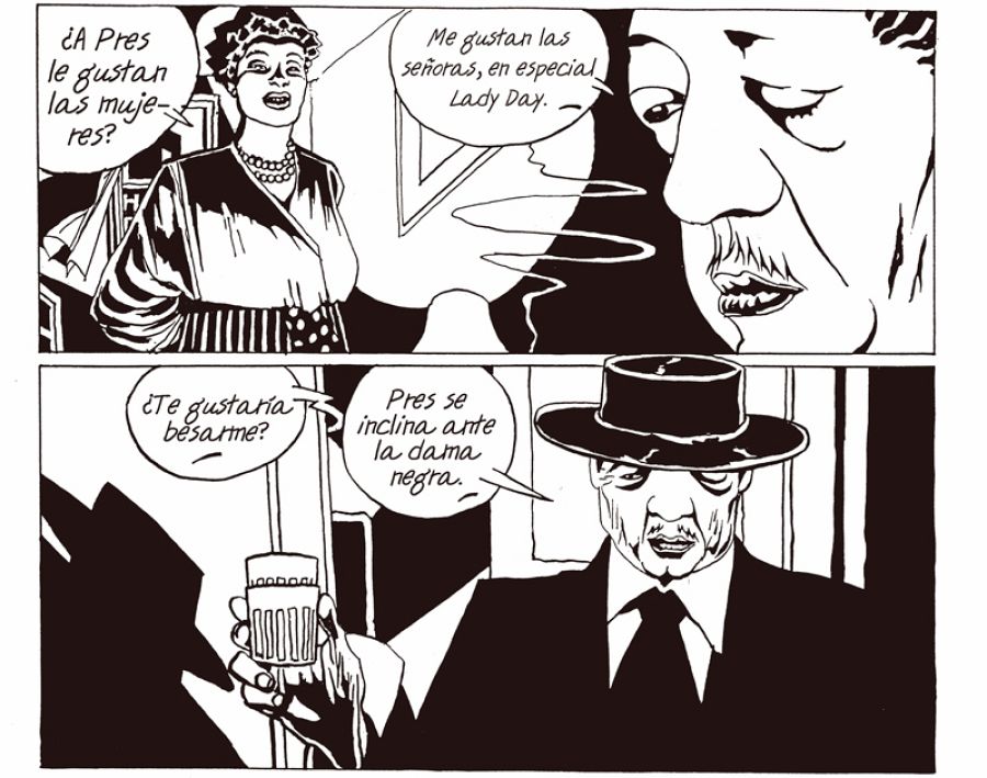 Viñetas de 'Billie Holiday', de Muñoz y Sampayo