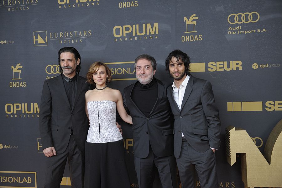Nacho Fresneda, Aura Garrido, Javier Olivares y Marc Vigil