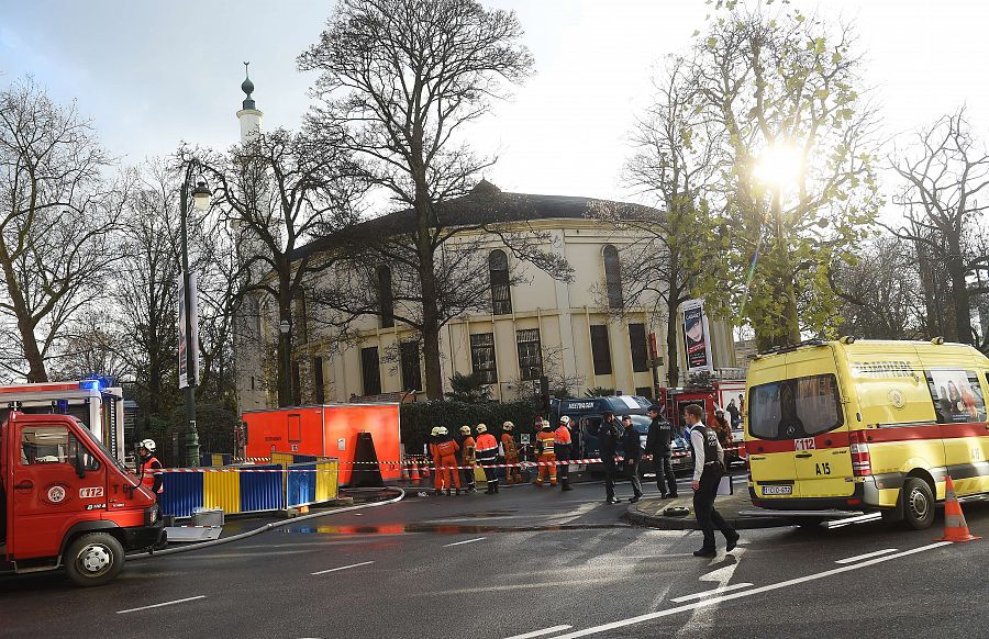 Los servicios de emergencia belgas se han desplegado a causa de una falsa alarma por antrax en la Gran Mezquita de Bruselas