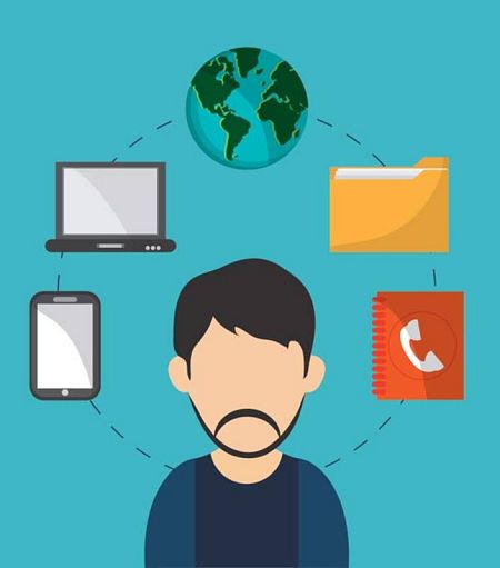 Ilustración sobre redes sociales