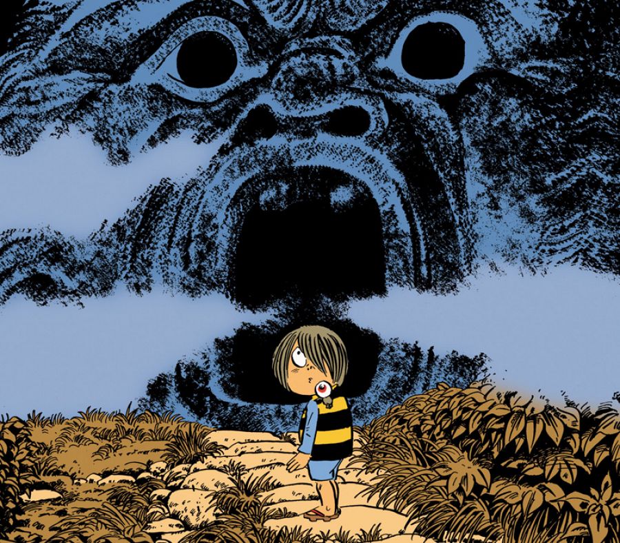 Fragmento de la portada del primer volumen de Kitaro