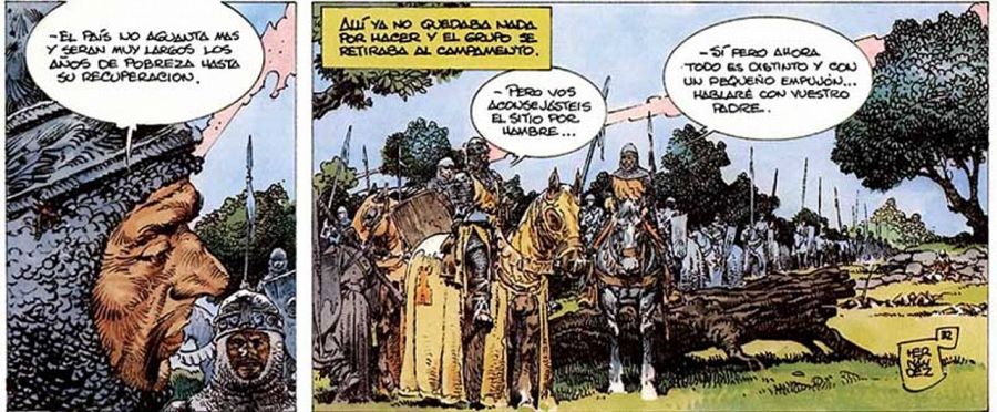 Viñetas de 'El Cid' de Antonio Hernández Palacios