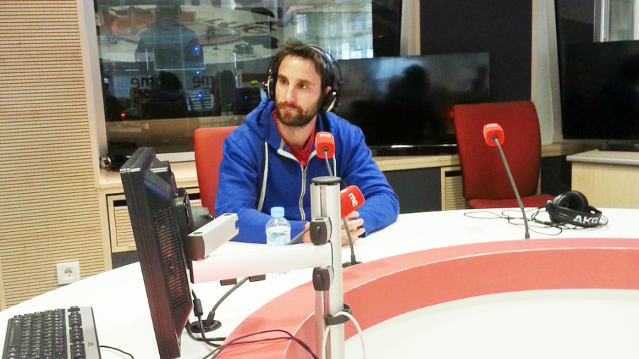 Dani Rovira, en los estudios de Radio Nacional.