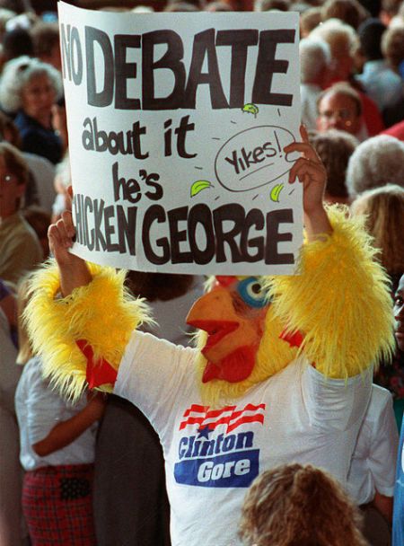 Chicken George, en la campaña estadounidense de 1992