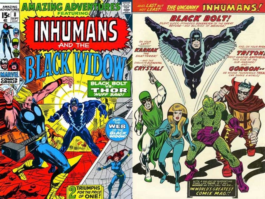 Portada e ilustración promocional de 'Los Inhumanos'