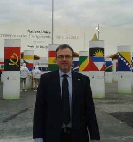 Carlos García Soto, en la COP21 de París.