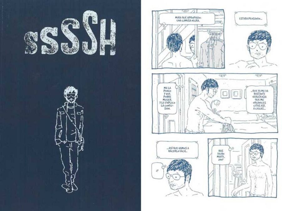 Portada y página de 'Ssssh'