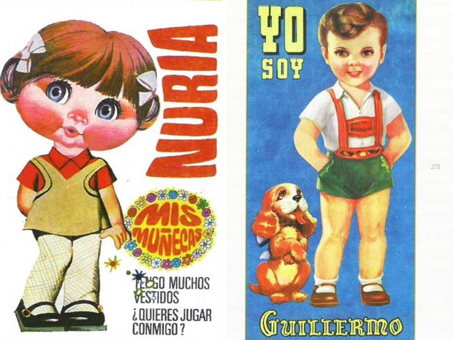 Núria Simón y Guillem Medina convertidos en recortables