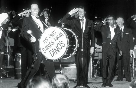 Sinatra, uno de los célebres miembros de Rat Pack