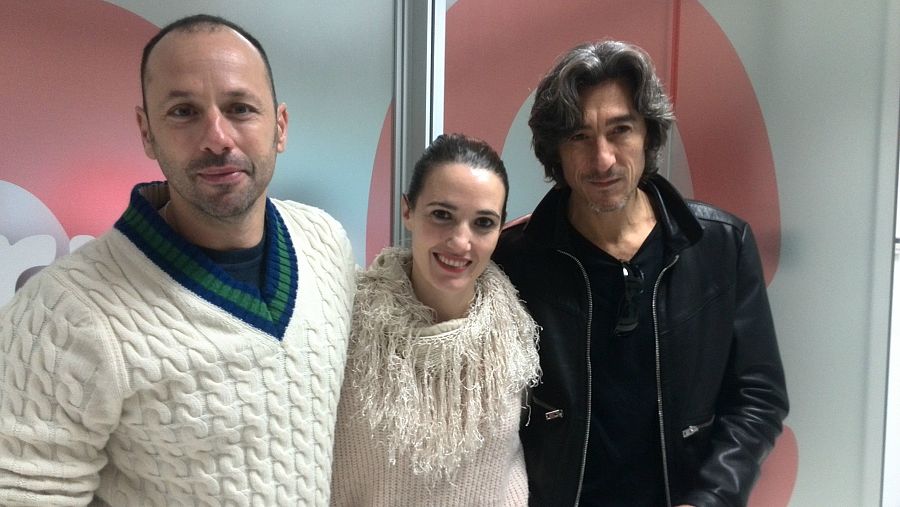 Chevi Muraday, Bárbara Bañuelos y Ricardo Miluy, en RNE