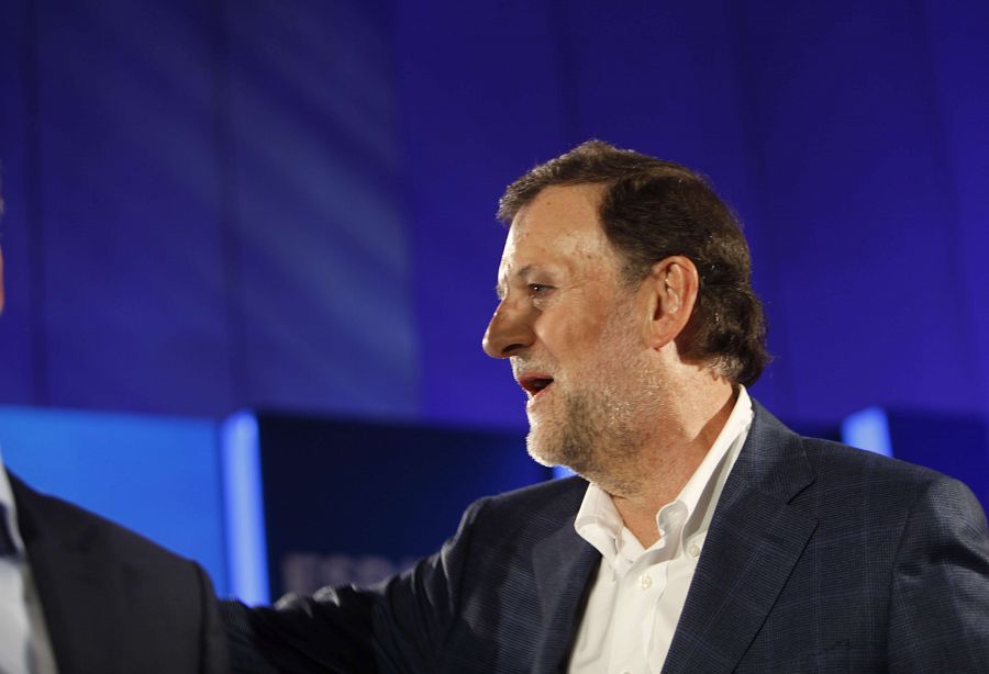 Rajoy, al inicio del mitin central del PP en A Coruña