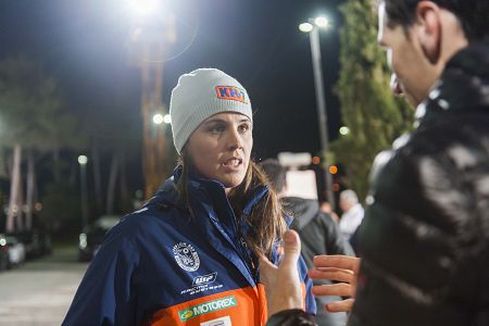Una de las favoritas en la categoría femenina, Laia Sanz