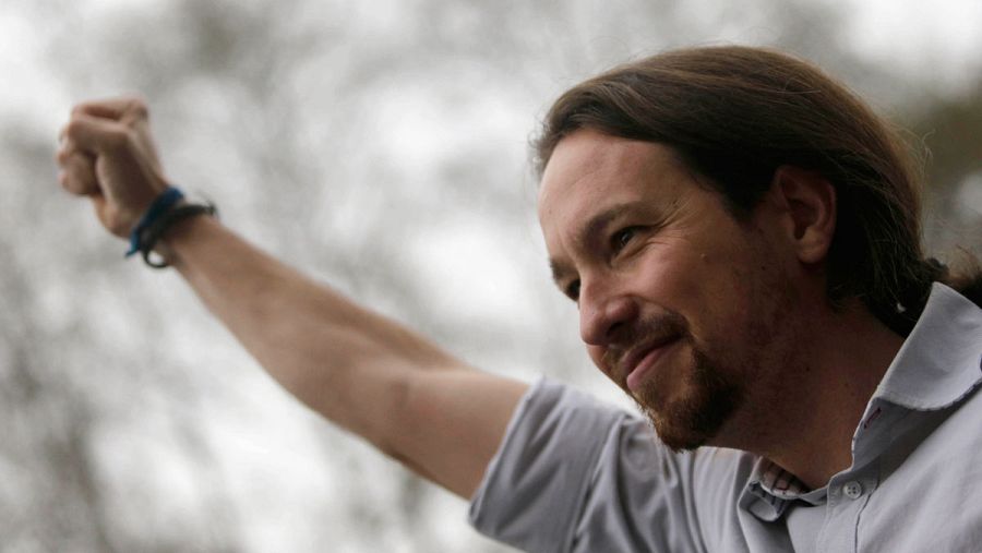 Pablo Iglesias, en un acto de campaña electoral.