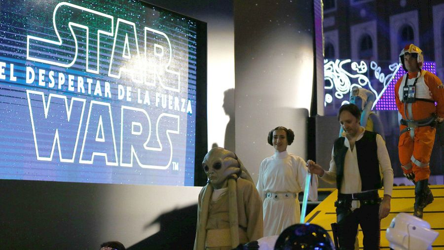 Imagen del estreno 'Star wars: el despertar de la Fuerza' en España
