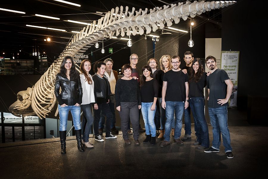 L'equip del programa animalades al Museu Blau de Barcelona