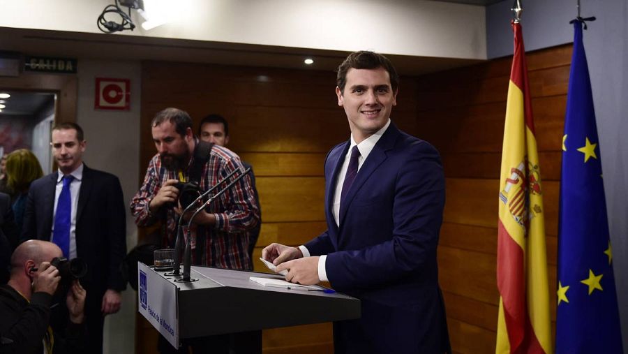 Rivera, en su comparencia en La Moncloa.