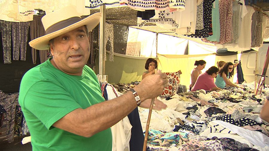 Un vendedor ambulante