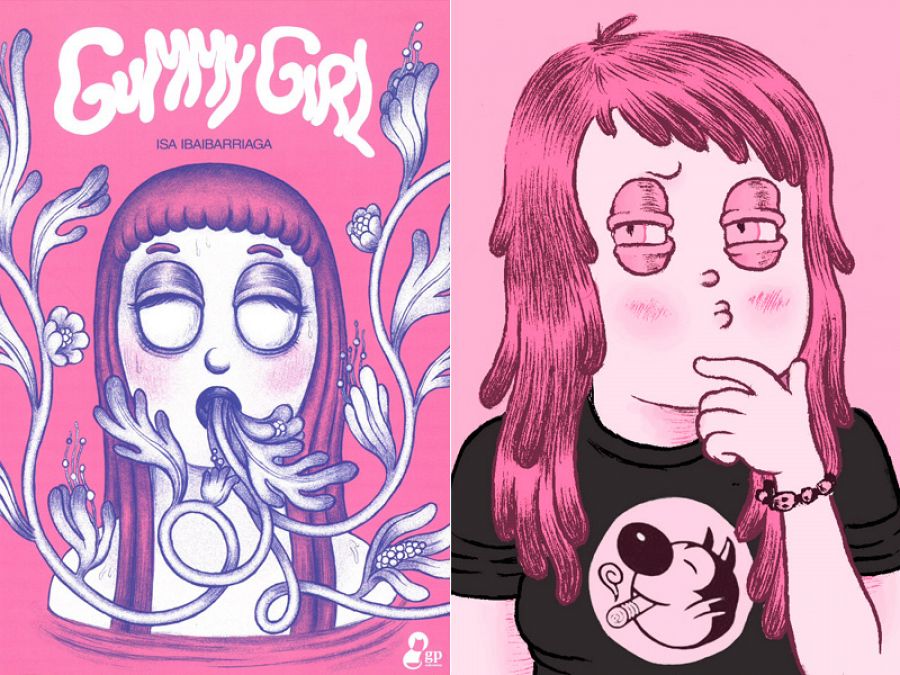 Portada de 'Gummy Girl' y autorretrato de Isa Ibaibarriaga