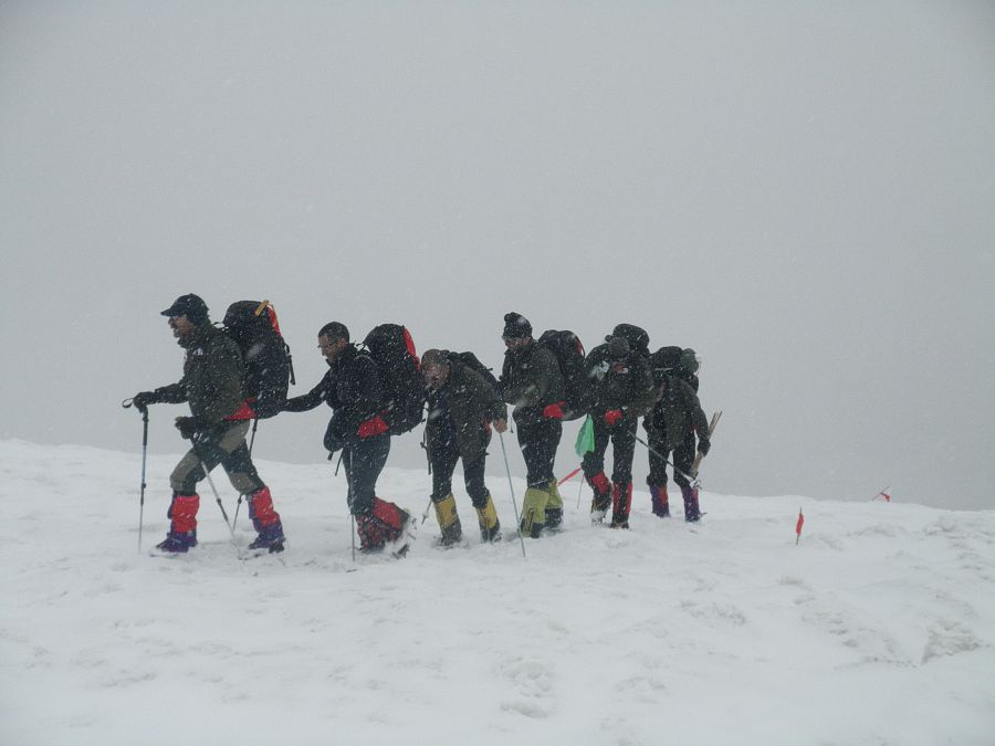 Subliendo a los campos de altura