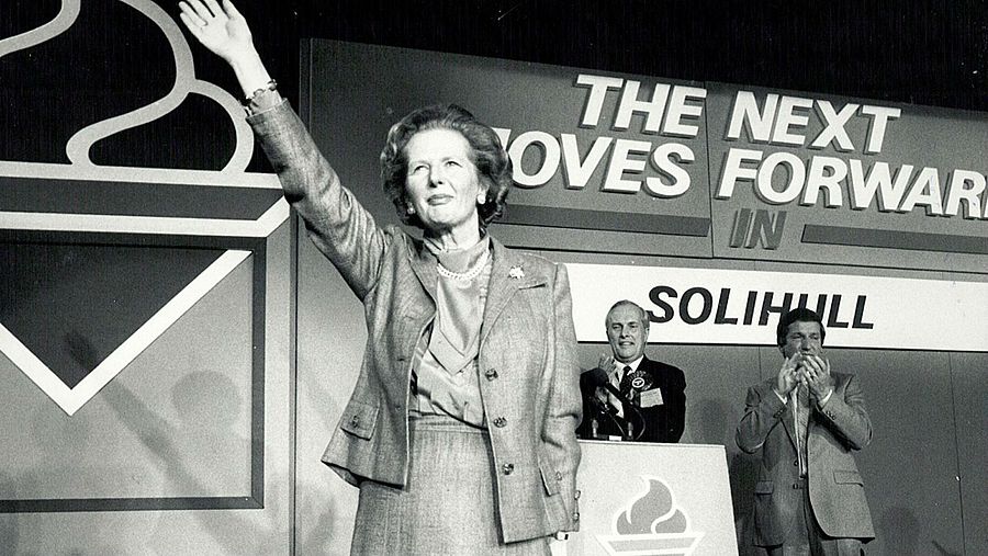 Margaret Thatcher, una de las protagonistas de 1987