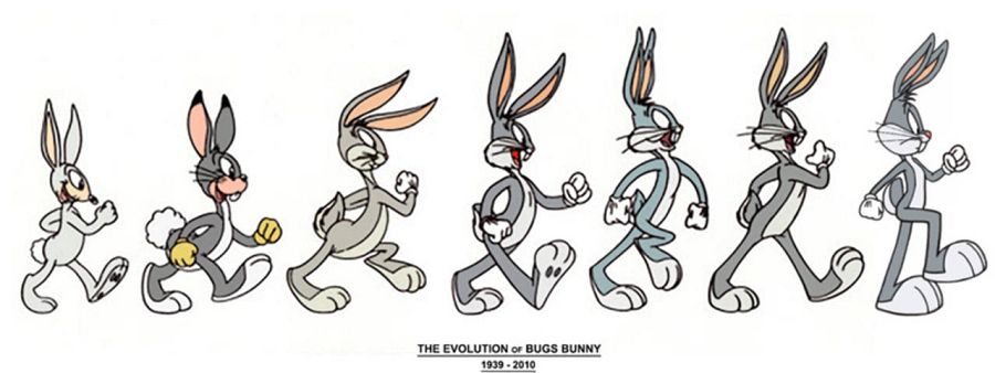 La evolución de Bugs Bunny
